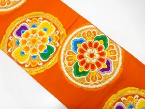 アンティーク 華文模様織出し袋帯(着用可)